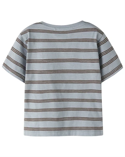 Name It - NMMVoby T-Shirt - Blue Fog / Chestnut